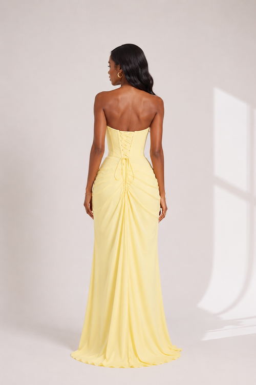 Robe Élégance Citron – Chic, Féminine & Inoubliable ✨